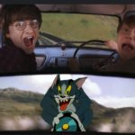 Ron and Harry screaming