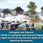 The Battle of Lexington and Concord