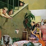Thurston Wig Stealing Cake from Adult.Party