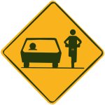 Share the road sign