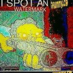 I spot a watermark template