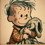 Linus with blanket and warm memmories