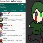 If Radium had whatsapp meme