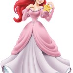 Human Ariel in her Pink Dress