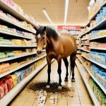 Horse vomit