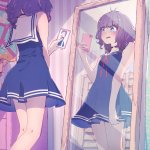anime selfie