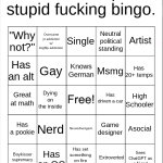 Professor Shitpost's stupid bingo meme