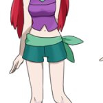 Ariel in Pokemon Style