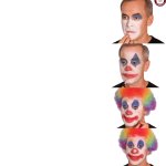 Mark Carney clown makeup