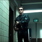 T 800 shooting the T1000 at the mall