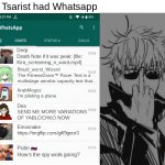 If Tsarist had whatsapp meme