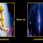mermaid peach goes to blank underwater place