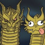 King Ghidorah Head Meme