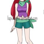 Ariel in Pokemon Style