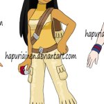 Pocahontas in Pokemon Style