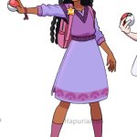 Asha of Rosas in Pokemon Style