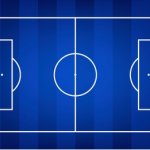 Blue Soccer field