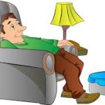 Lazy Man On Couch Cartoon