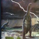 Plateosaurus in the rain