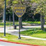 The Famous Beverly Hills Sign On Santa Monica Blvd - LOS ANGELES