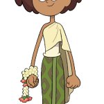 Anne Boonchuy in her Thai Outfit