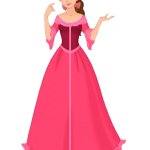 Princess Belle her winter dress