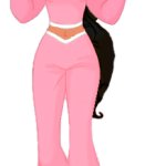 Jasmine in her Pink Outfit