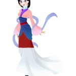 Mulan in her matchmaker dress