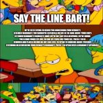 hi | SAY THE LINE BART! WE'VE BEEN TRYING TO REACH YOU CONCERNING YOUR VEHICLE'S EXTENDED WARRANTY. YOU SHOULD'VE RECEIVED A NOTICE IN THE MAIL ABOUT YOUR CAR'S EXTENDED WARRANTY ELIGIBILITY. SINCE WE'VE NOT GOTTEN A RESPONSE, WE'RE GIVING YOU A FINAL COURTESY CALL BEFORE WE CLOSE OUT YOUR FILE. PRESS 2 TO BE REMOVED AND PLACED ON OUR DO-NOT-CALL LIST. TO SPEAK TO SOMEONE ABOUT POSSIBLY EXTENDING OR REINSTATING YOUR VEHICLE'S WARRANTY, PRESS 1 TO SPEAK WITH A WARRANTY SPECIALIST. | image tagged in say the line bart simpsons | made w/ Imgflip meme maker