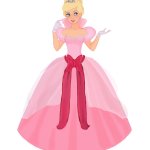 Charlotte in her ball gown