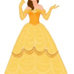 Belle in her ballgown (yellow dress)