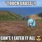 Touch grass? Can't, I eated it all