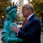 Trump and Lady Liberty