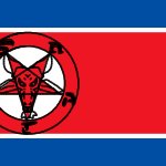 Satanic North Korea flag