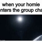 relatable | when your homie enters the group chat | image tagged in marvel | made w/ Imgflip video-to-gif maker