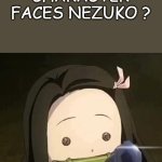 which character faces nezuko ?