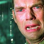 Agent Smith crying