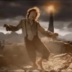 Eye of Sauron on Frodo GIF Template