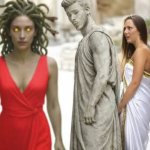 Distracted statue