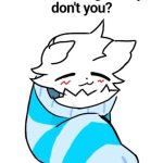 You like being comfy don't you meme