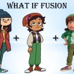 MK + Luz + Miriam (Triple Fusion) | image tagged in what if this character fuses 2,beanie,tomboys,toque,tomboyish,teenagers | made w/ Imgflip meme maker