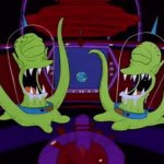 Simpsons aliens GIF Template