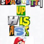 mario shoves spaghetti up his ass meme