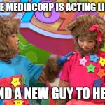 Find MediaCorp to help Mat Yoyo | IF YOU SEE MEDIACORP IS ACTING LIKE A DUM; FIND A NEW GUY TO HELP | image tagged in yoyo and yaya wants to suicide | made w/ Imgflip meme maker