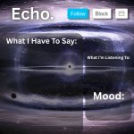Echo.'s Announcement Template template