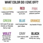 Color thing from twitter meme