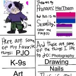Lgbtq stream account profile | Ash; He/Them; PJO; Photography; K-9s; Drawing; Nails; Art; Miku | image tagged in lgbtq stream account profile | made w/ Imgflip meme maker