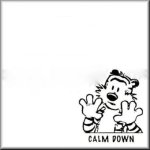 Calvin and Hobbes calm down