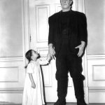 Frankenstein with kid