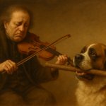Beethoven playing fetch